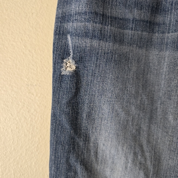 BKE DENIM SETH Distressed Denim Jeans Medium Wash Detailed Back Pockets Size 36R - Picture 11 of 17